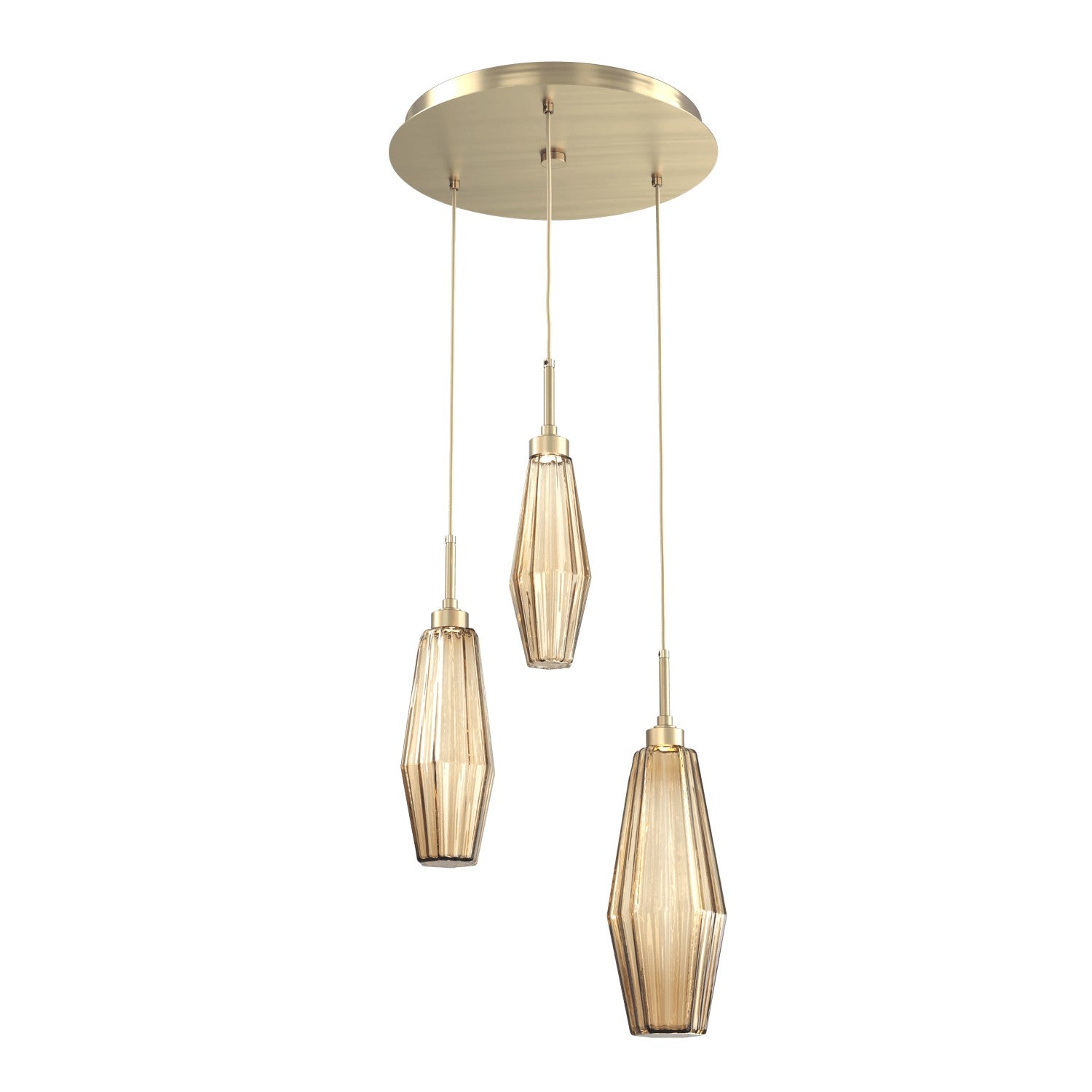 Hammerton Studio - CHB0049-03-HB-RB-C01-L1 - LED Pendant - Aalto - Heritage Brass