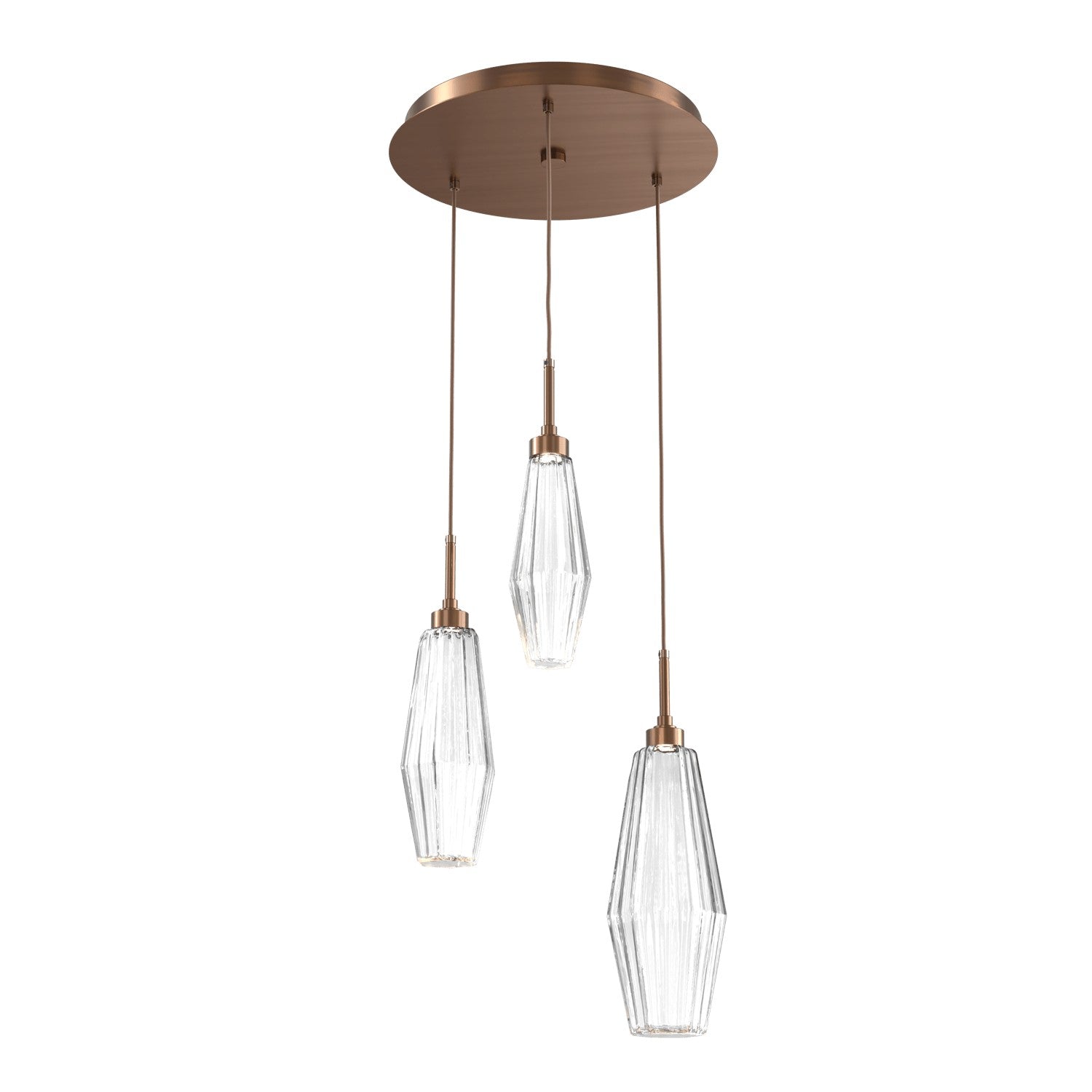 Hammerton Studio - CHB0049-03-RB-RC-C01-L3 - LED Pendant - Aalto - Oil Rubbed Bronze