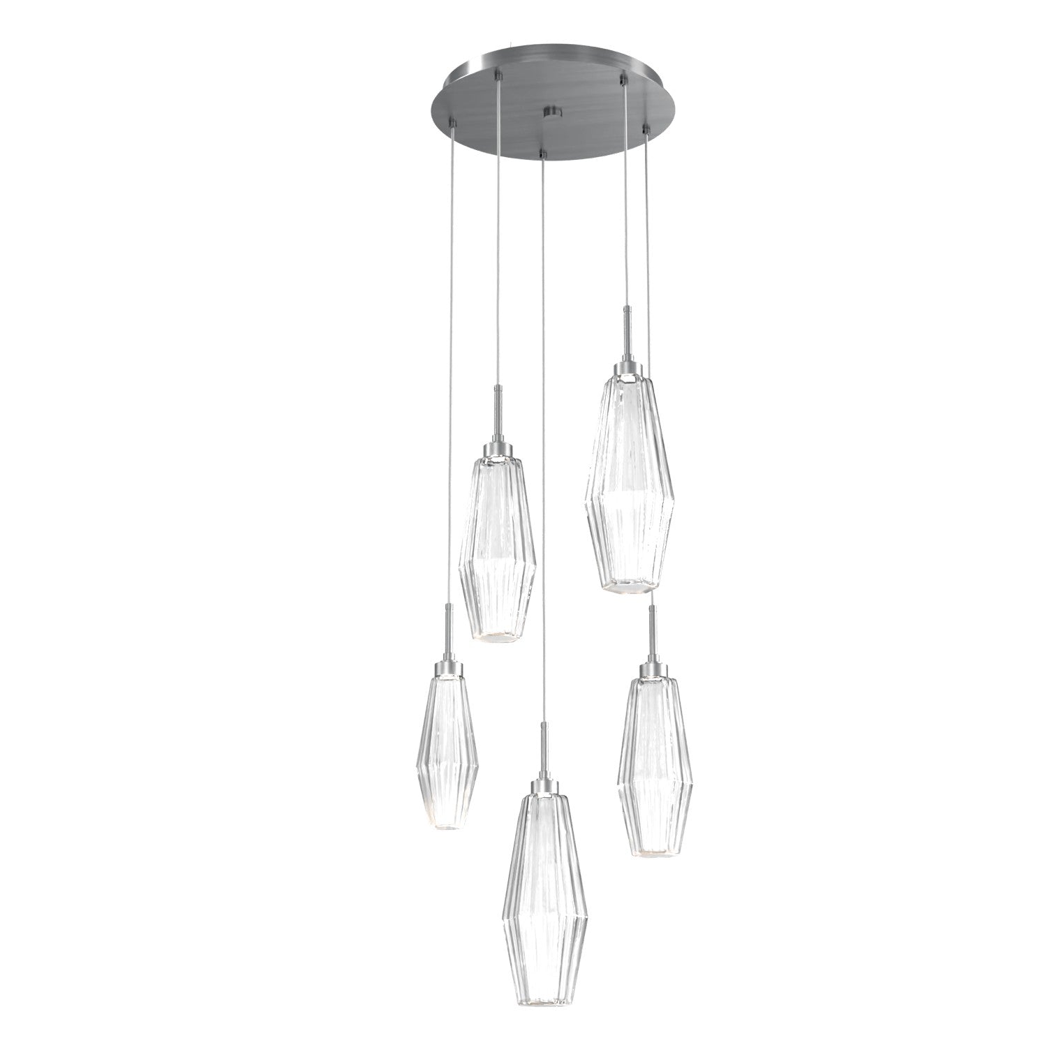 Hammerton Studio - CHB0049-05-GM-RC-C01-L1 - LED Pendant - Aalto - Gunmetal