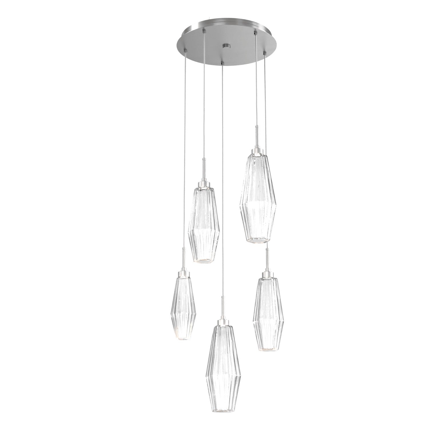 Hammerton Studio - CHB0049-05-SN-RC-C01-L1 - LED Pendant - Aalto - Satin Nickel