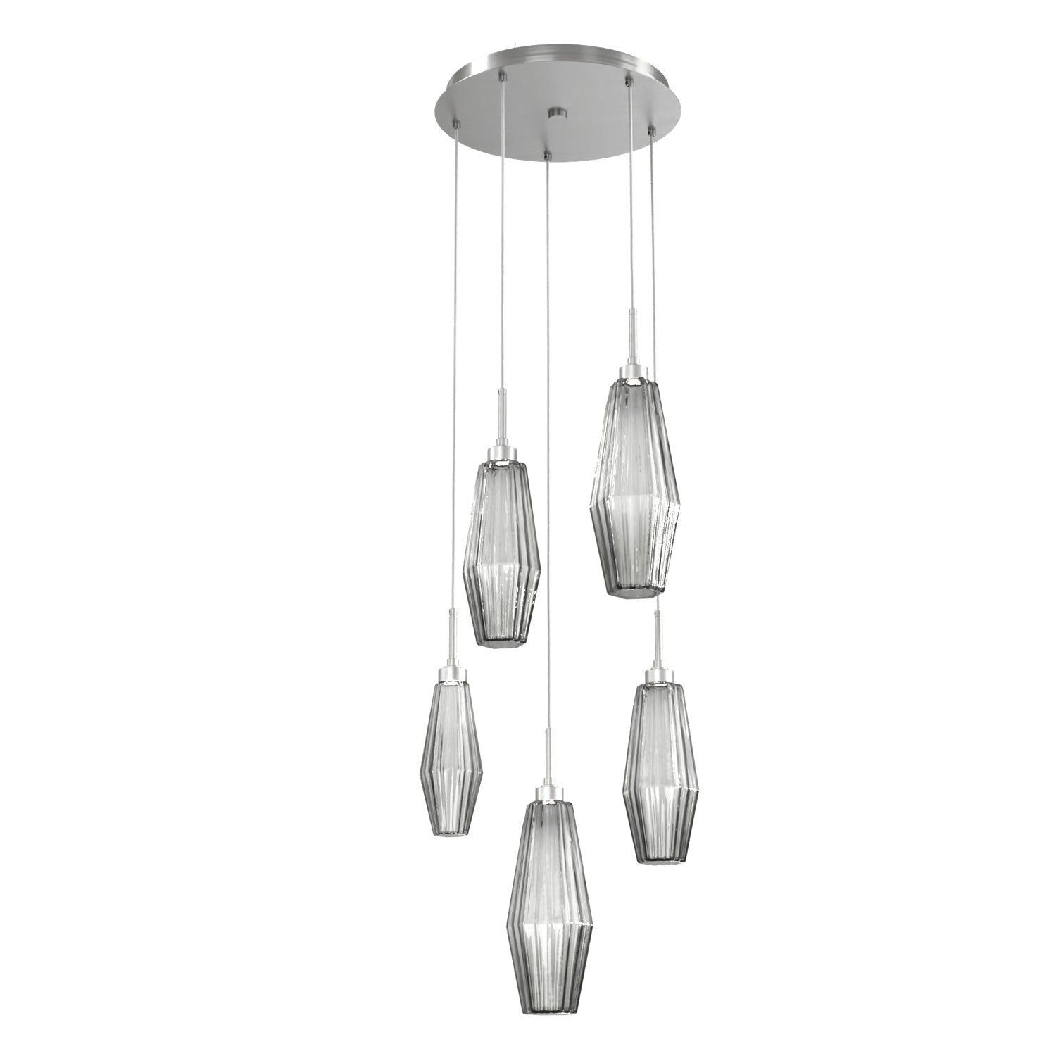 Hammerton Studio - CHB0049-05-SN-RS-C01-L1 - LED Pendant - Aalto - Satin Nickel