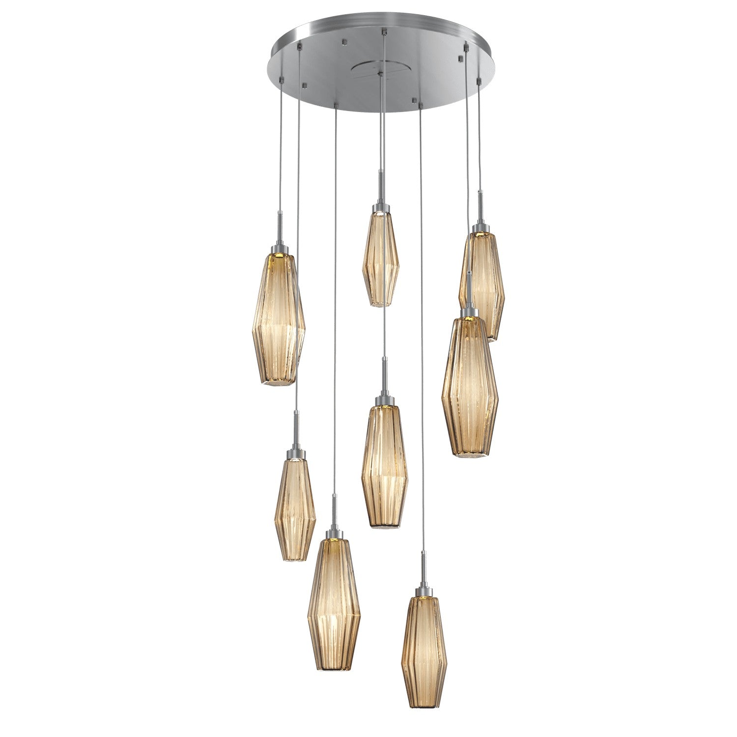 Hammerton Studio - CHB0049-08-GM-RB-C01-L1 - LED Pendant - Aalto - Gunmetal