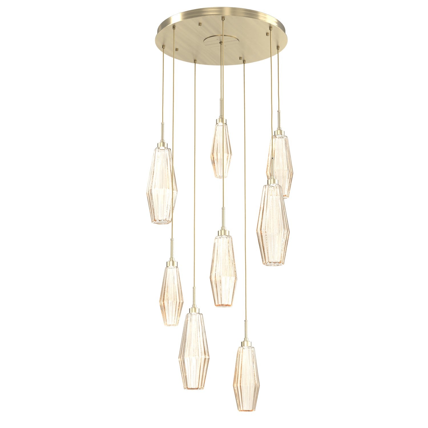 Hammerton Studio - CHB0049-08-HB-RA-C01-L3 - LED Pendant - Aalto - Heritage Brass