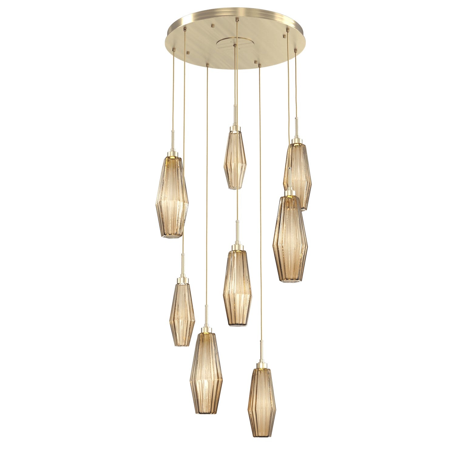 Hammerton Studio - CHB0049-08-HB-RB-C01-L1 - LED Pendant - Aalto - Heritage Brass