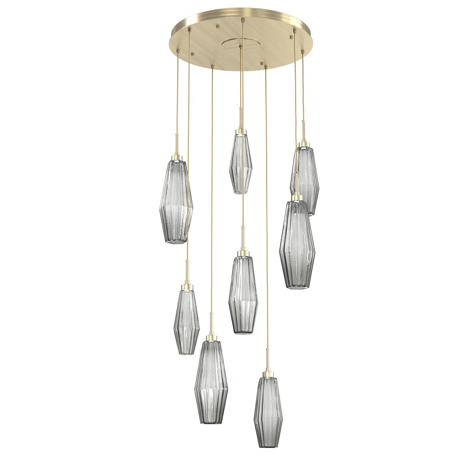 Hammerton Studio - CHB0049-08-HB-RS-C01-L1 - LED Pendant - Aalto - Heritage Brass