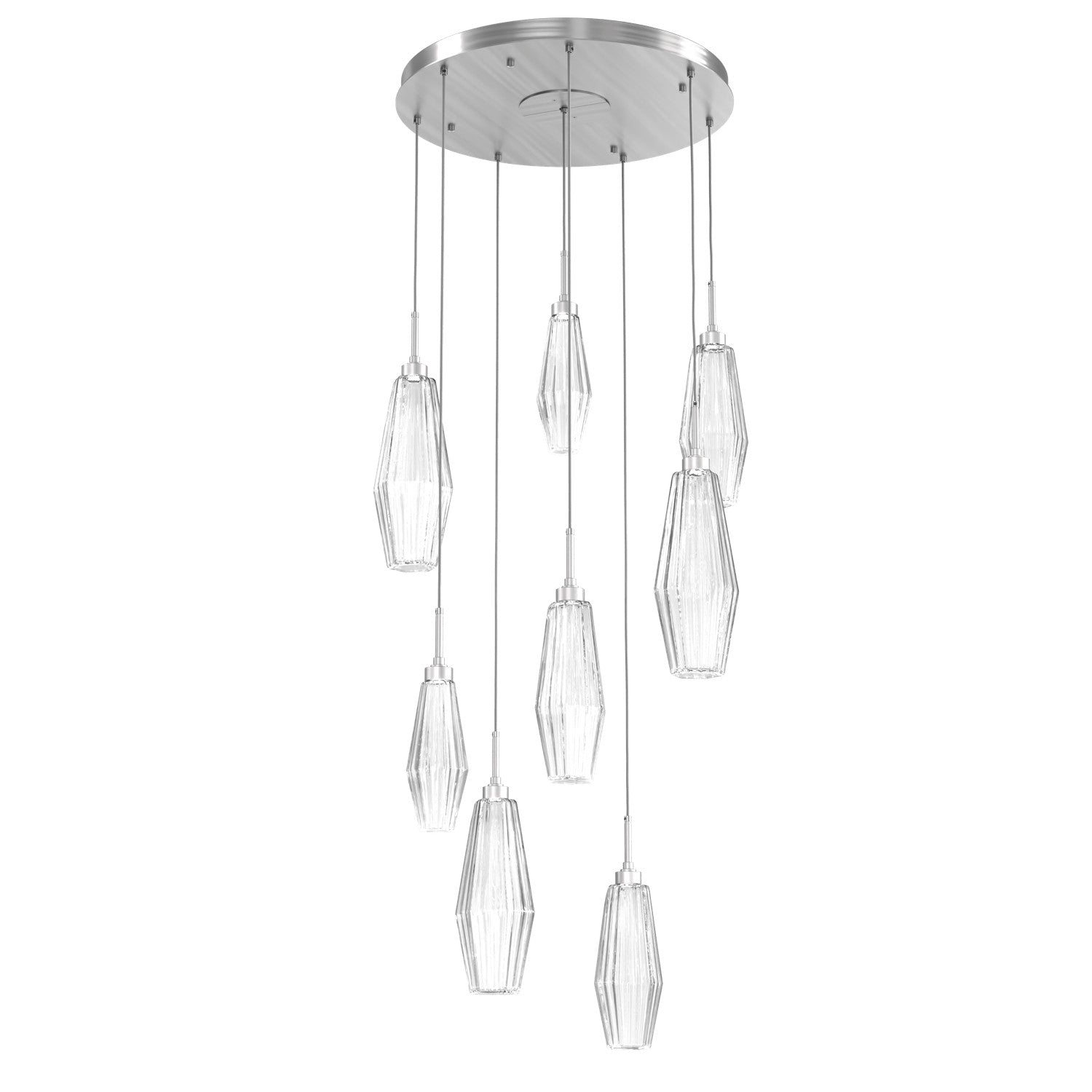 Hammerton Studio - CHB0049-08-SN-RC-C01-L1 - LED Pendant - Aalto - Satin Nickel