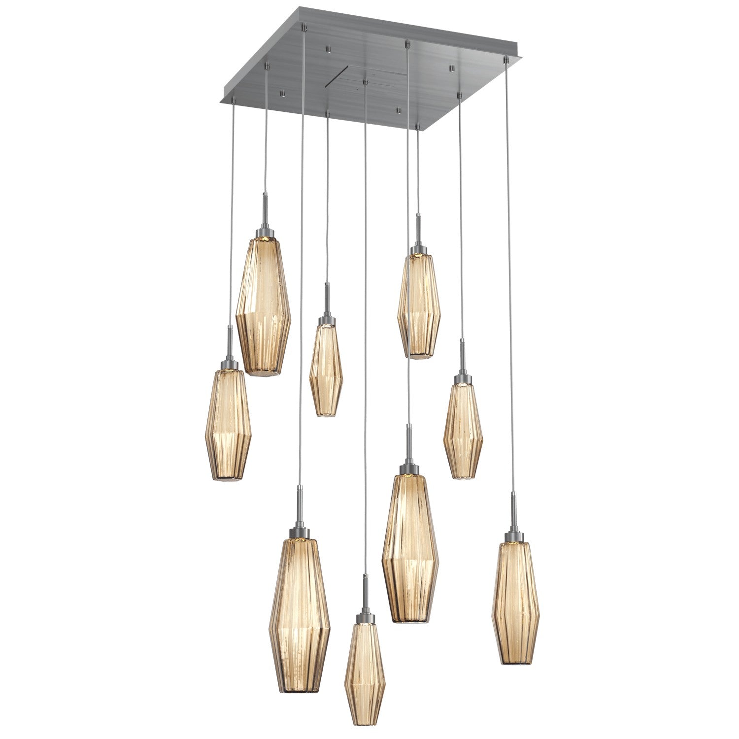 Hammerton Studio - CHB0049-09-GM-RB-C01-L1 - LED Pendant - Aalto - Gunmetal