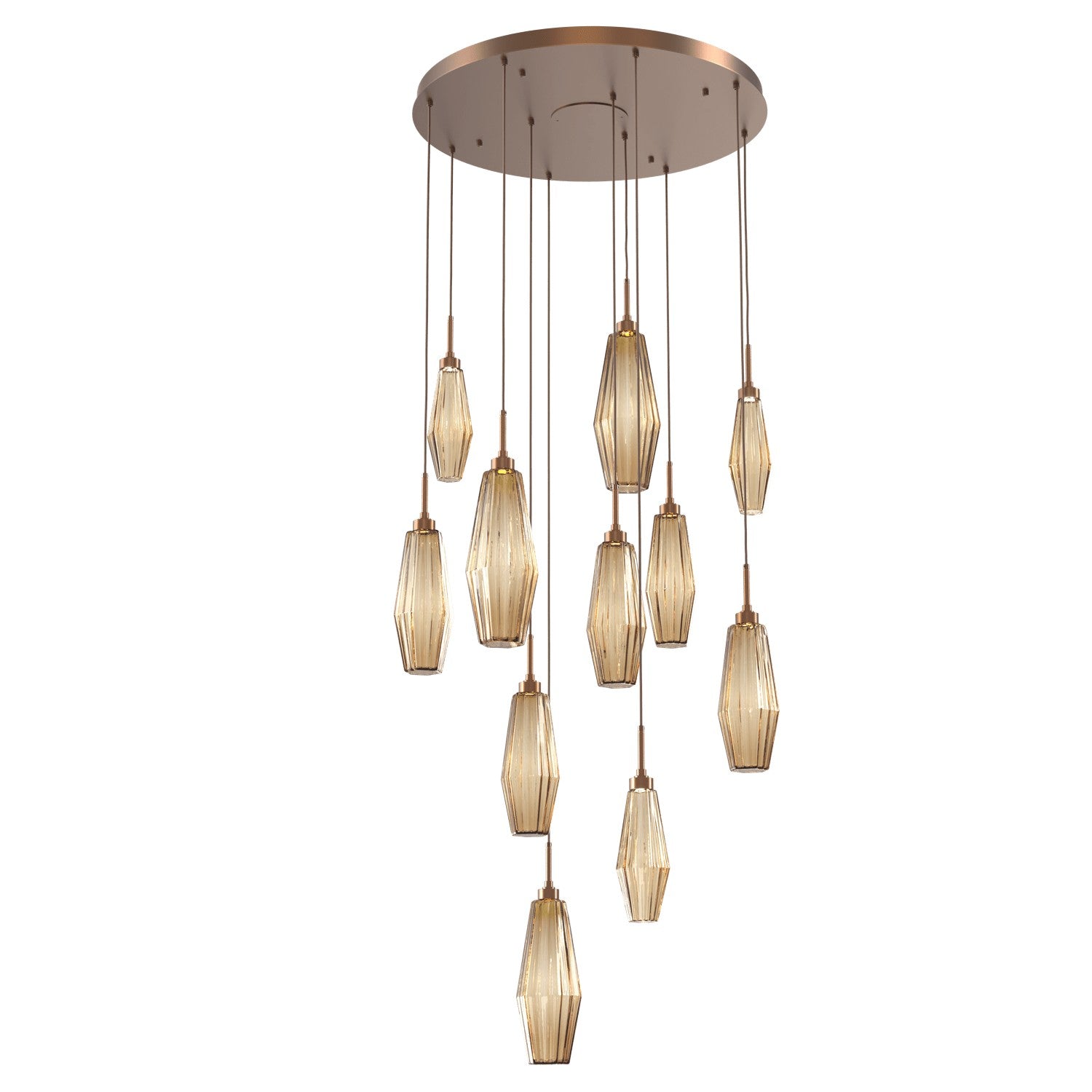 Hammerton Studio - CHB0049-11-BB-RB-C01-L1 - LED Pendant - Aalto - Burnished Bronze