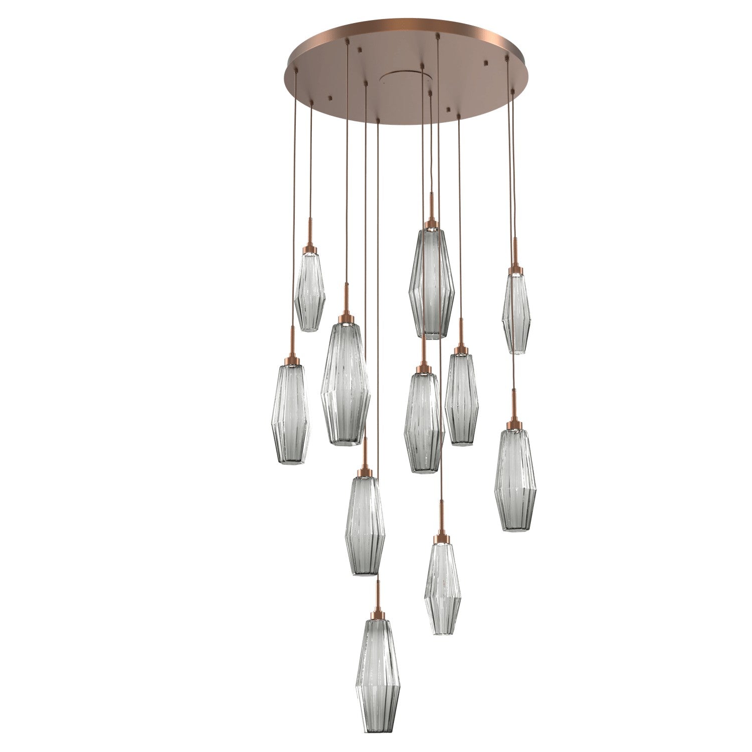 Hammerton Studio - CHB0049-11-BB-RS-C01-L3 - LED Pendant - Aalto - Burnished Bronze