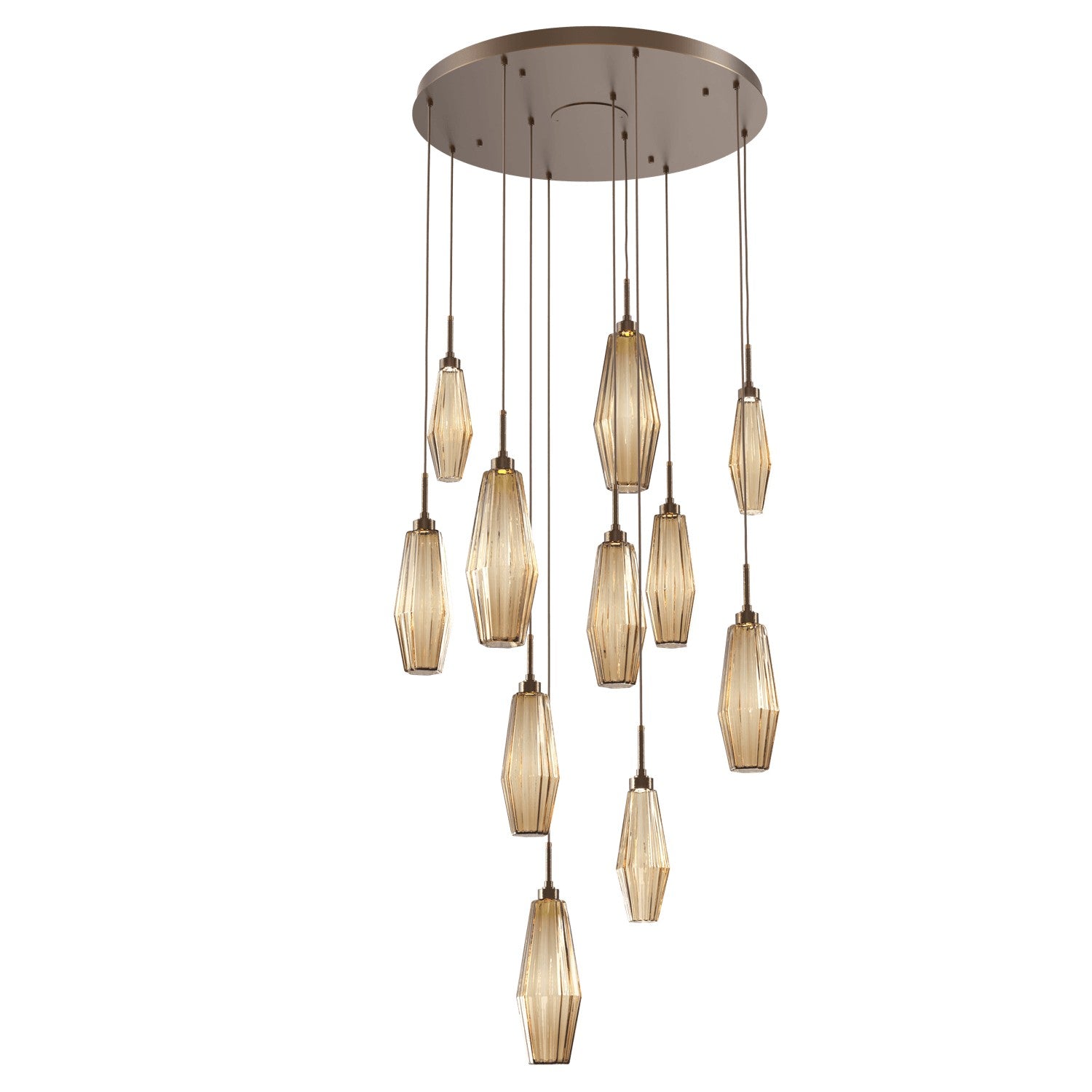 Hammerton Studio - CHB0049-11-FB-RB-C01-L1 - LED Pendant - Aalto - Flat Bronze