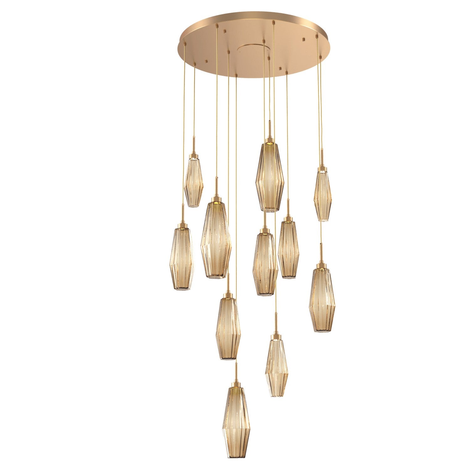 Hammerton Studio - CHB0049-11-NB-RB-C01-L1 - LED Pendant - Aalto - Novel Brass