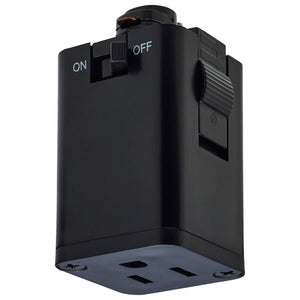 Nuvo Lighting - TP255 - Outlet Track Adapter - Black