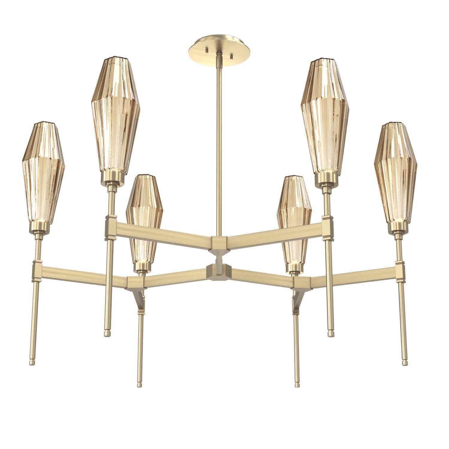 Hammerton Studio - CHB0049-37-HB-RB-001-L3 - LED Chandelier - Aalto - Heritage Brass