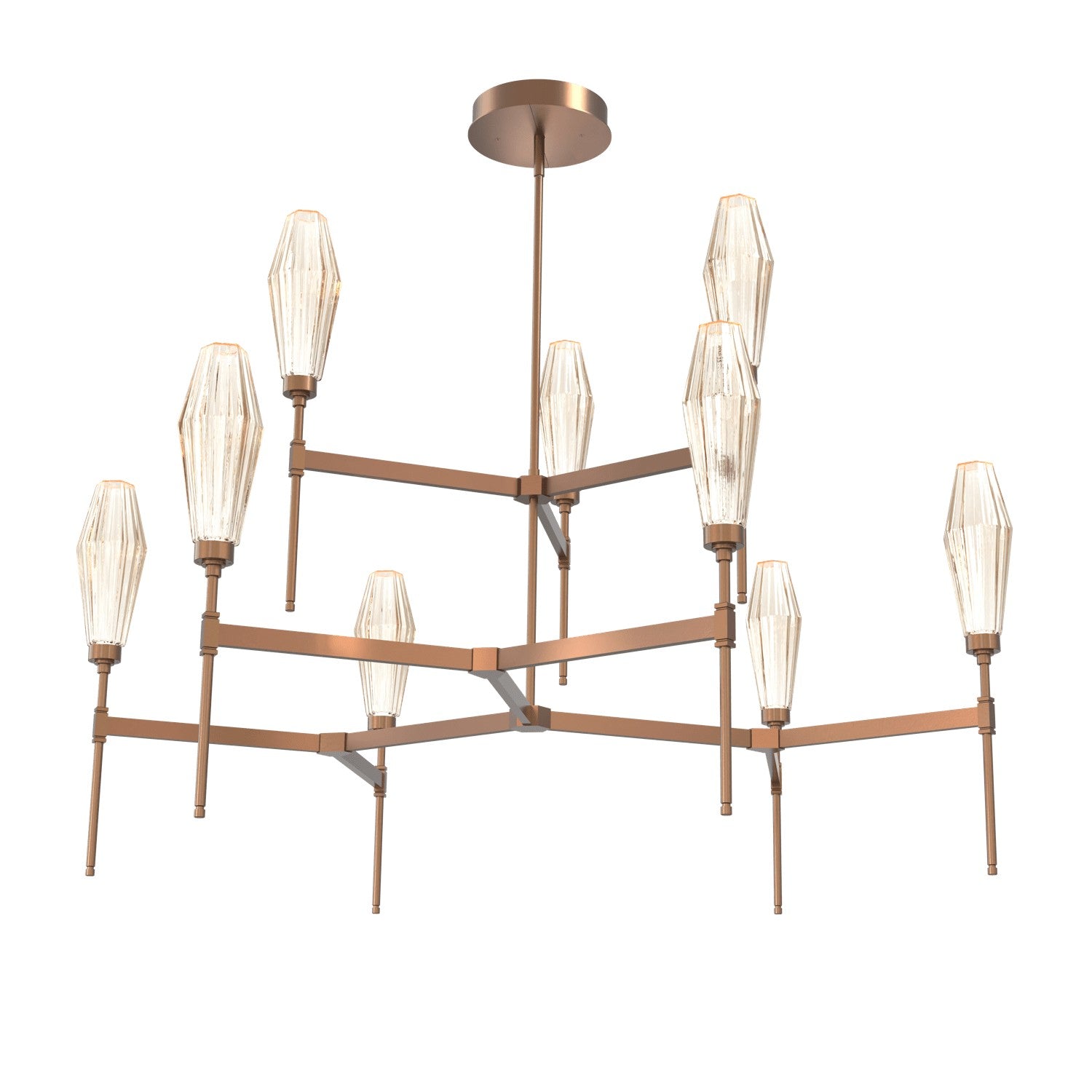 Hammerton Studio - CHB0049-54-BB-RA-001-L1 - LED Chandelier - Aalto - Burnished Bronze