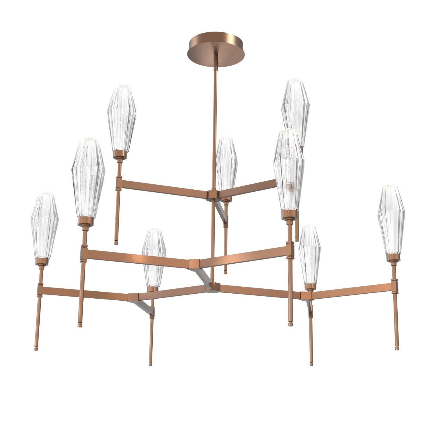 Hammerton Studio - CHB0049-54-BB-RC-001-L1 - LED Chandelier - Aalto - Burnished Bronze