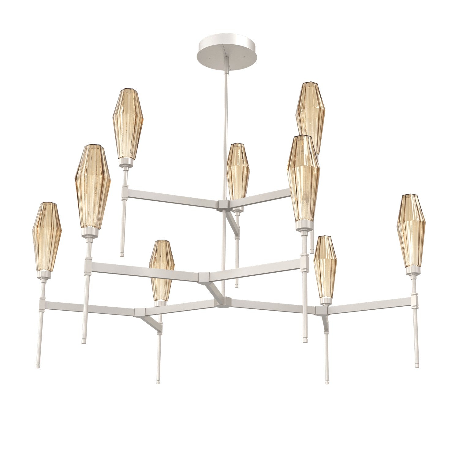 Hammerton Studio - CHB0049-54-BS-RB-001-L1 - LED Chandelier - Aalto - Beige Silver