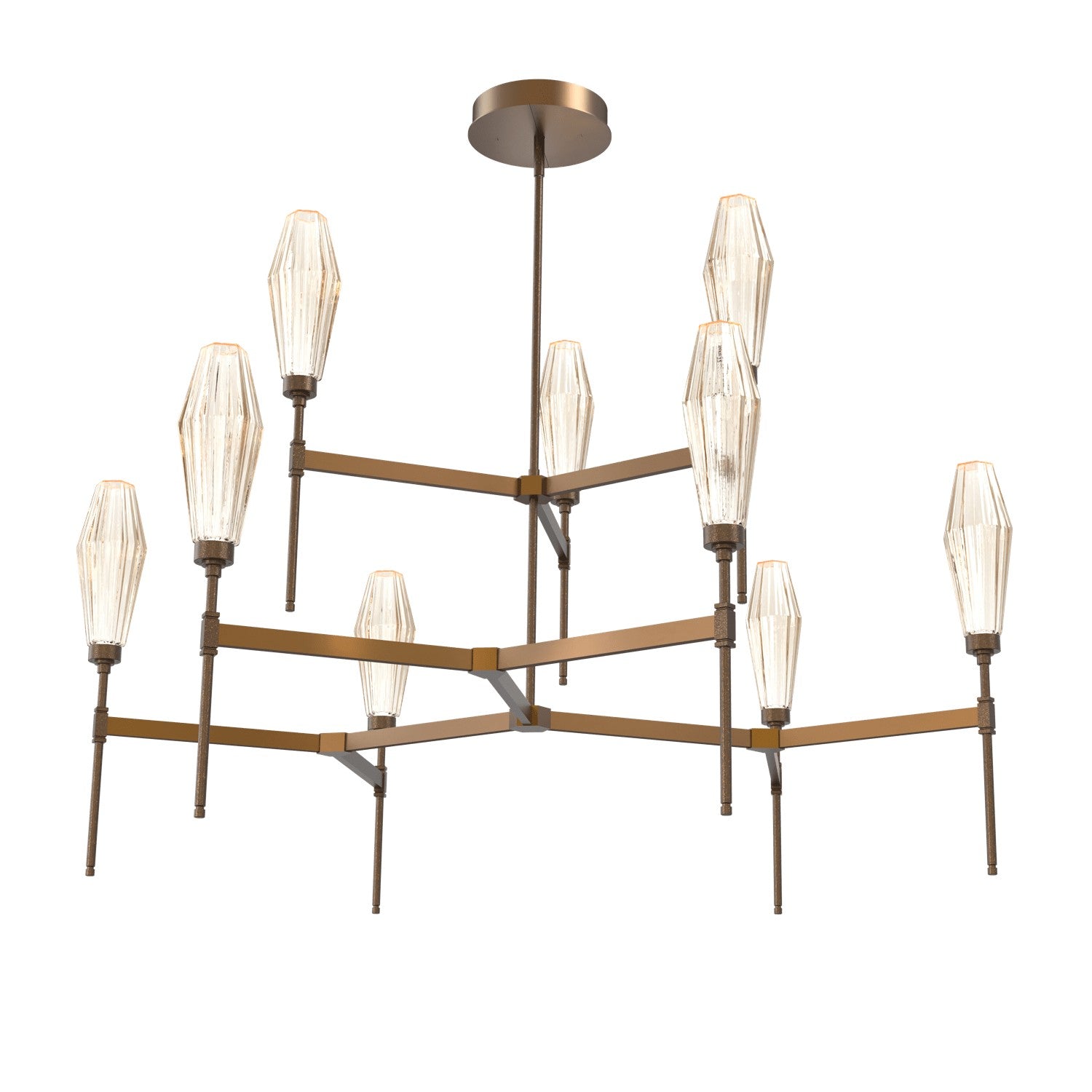 Hammerton Studio - CHB0049-54-FB-RA-001-L1 - LED Chandelier - Aalto - Flat Bronze