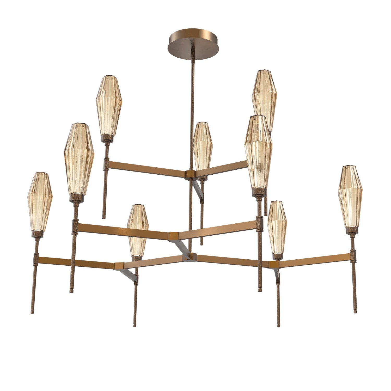 Hammerton Studio - CHB0049-54-FB-RB-001-L1 - LED Chandelier - Aalto - Flat Bronze