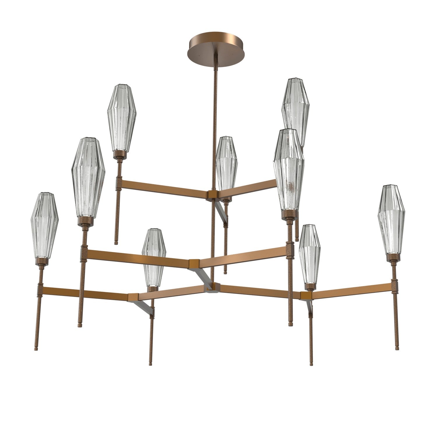 Hammerton Studio - CHB0049-54-FB-RS-001-L3 - LED Chandelier - Aalto - Flat Bronze