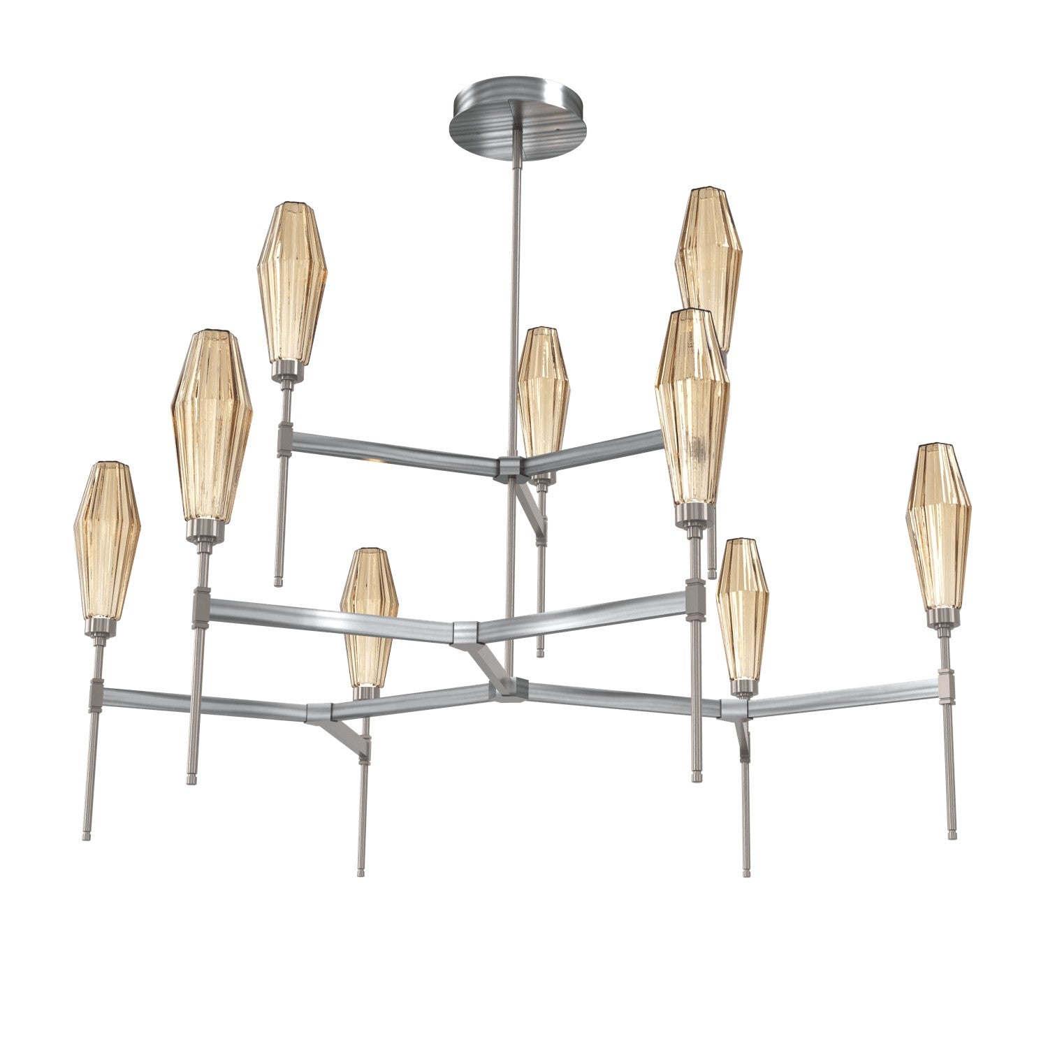 Hammerton Studio - CHB0049-54-GM-RB-001-L1 - LED Chandelier - Aalto - Gunmetal