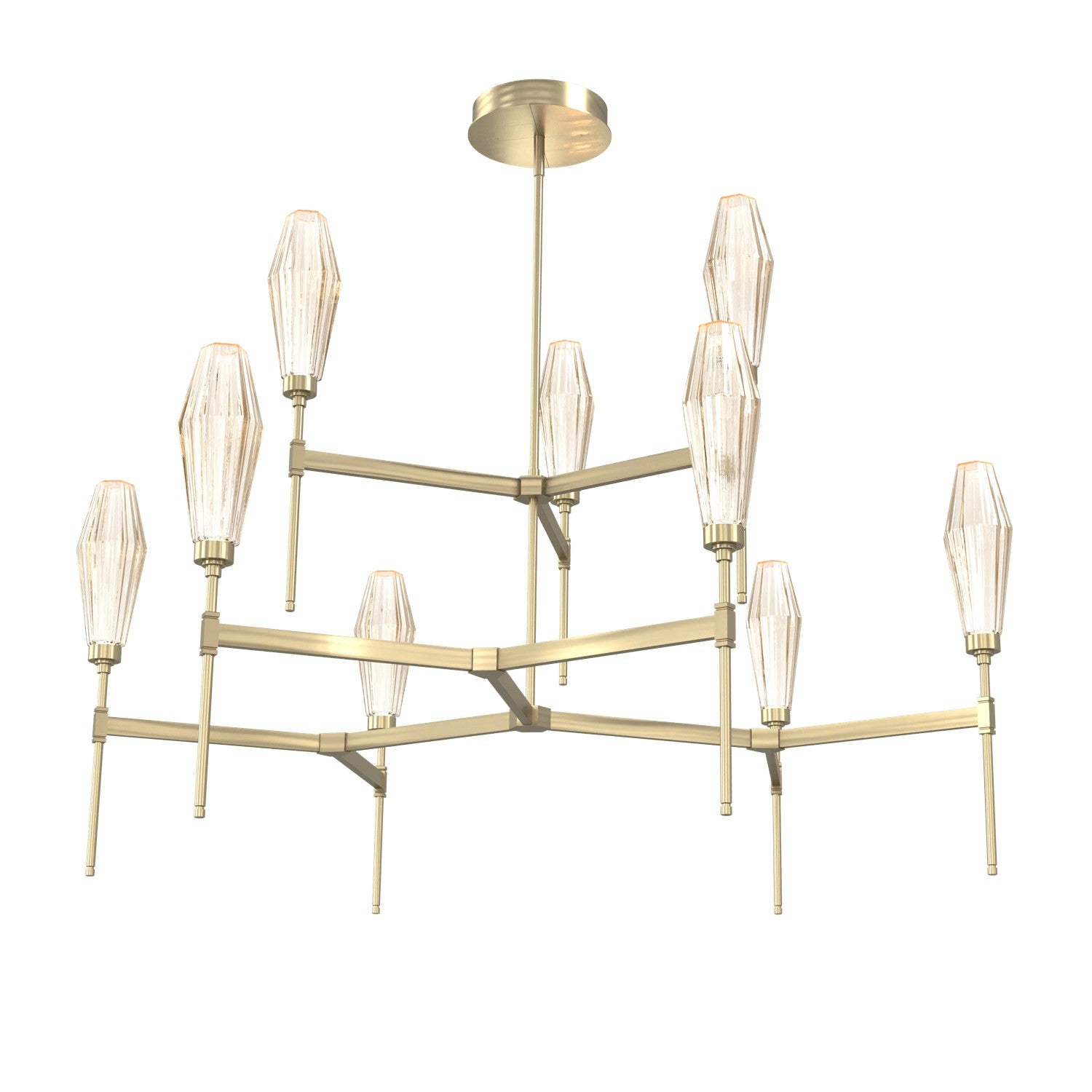 Hammerton Studio - CHB0049-54-HB-RA-001-L1 - LED Chandelier - Aalto - Heritage Brass