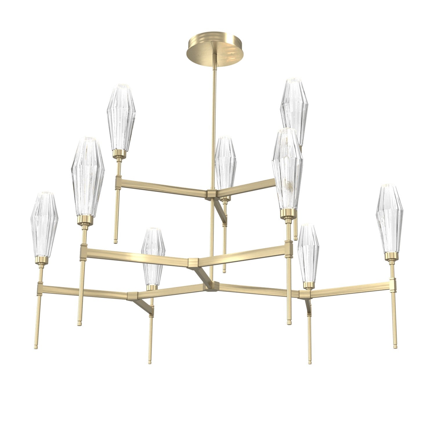 Hammerton Studio - CHB0049-54-HB-RC-001-L1 - LED Chandelier - Aalto - Heritage Brass