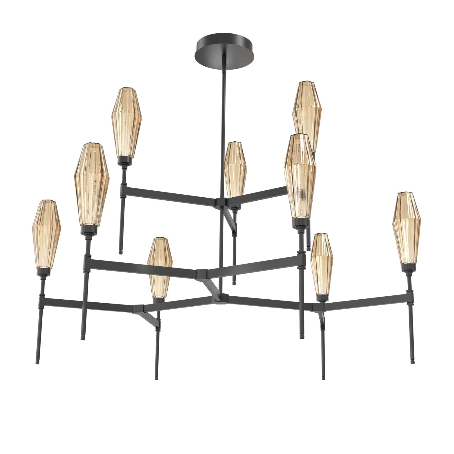 Hammerton Studio - CHB0049-54-MB-RB-001-L1 - LED Chandelier - Aalto - Matte Black