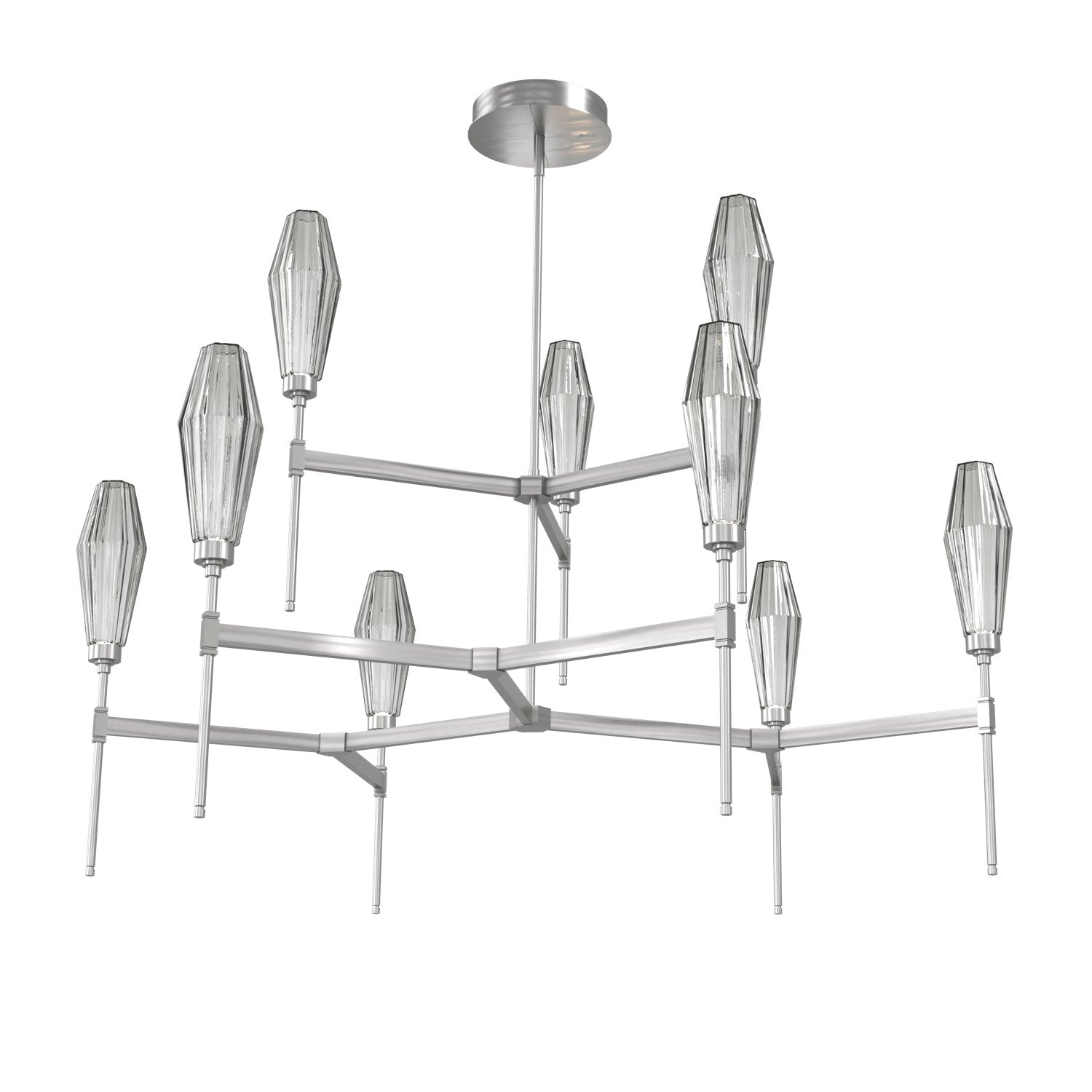 Hammerton Studio - CHB0049-54-SN-RS-001-L1 - LED Chandelier - Aalto - Satin Nickel