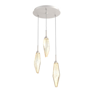 Hammerton Studio - CHB0050-03-BS-CA-C01-L1 - LED Pendant - Rock Crystal - Beige Silver