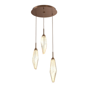 Hammerton Studio - CHB0050-03-RB-CA-C01-L1 - LED Pendant - Rock Crystal - Oil Rubbed Bronze