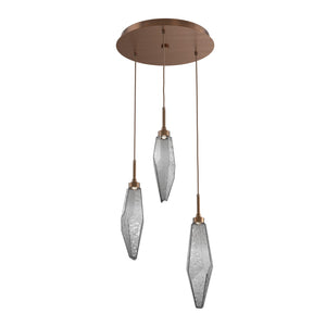 Hammerton Studio - CHB0050-03-RB-CS-C01-L1 - LED Pendant - Rock Crystal - Oil Rubbed Bronze