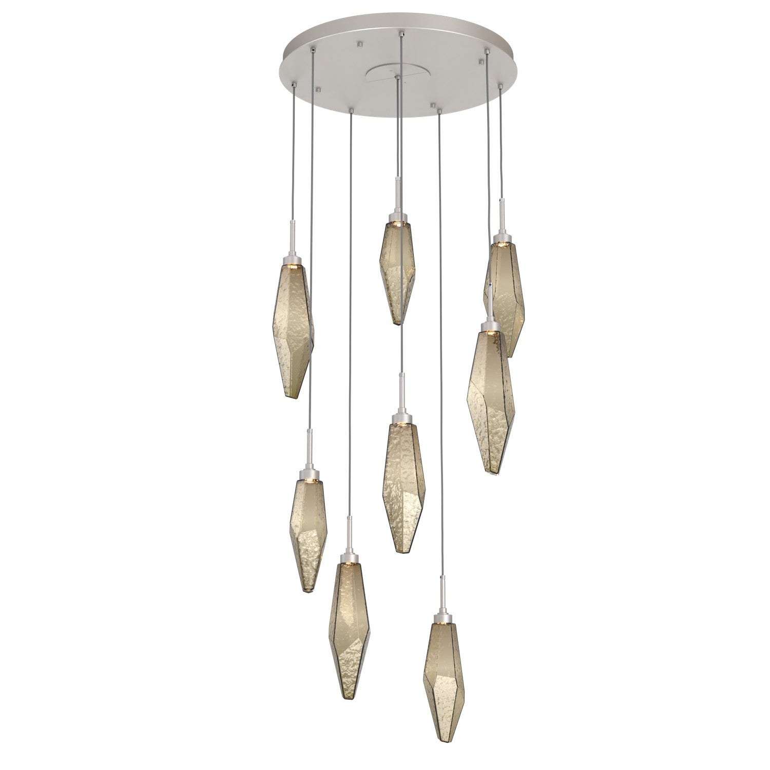 Hammerton Studio - CHB0050-08-BS-CB-C01-L1 - LED Pendant - Rock Crystal - Beige Silver