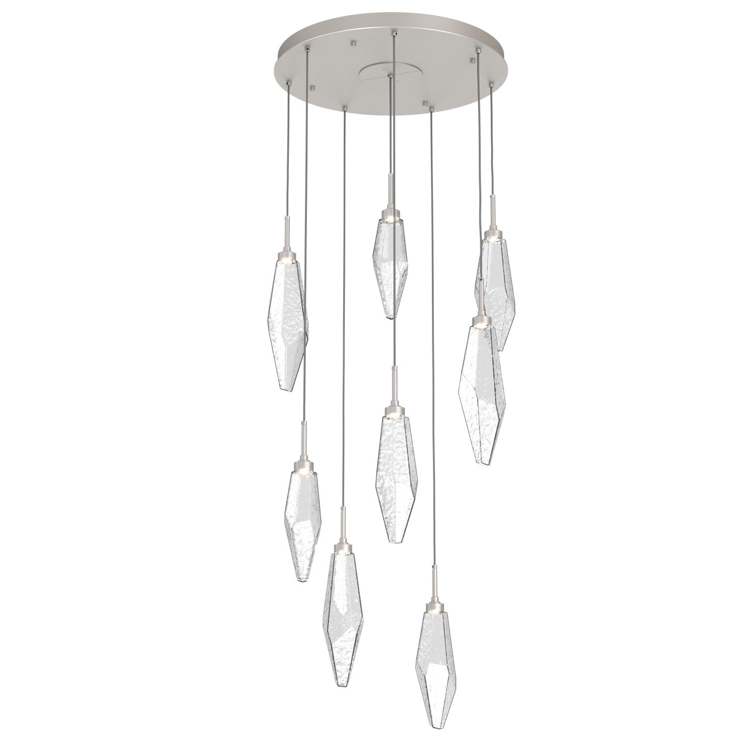 Hammerton Studio - CHB0050-08-BS-CC-C01-L1 - LED Pendant - Rock Crystal - Beige Silver