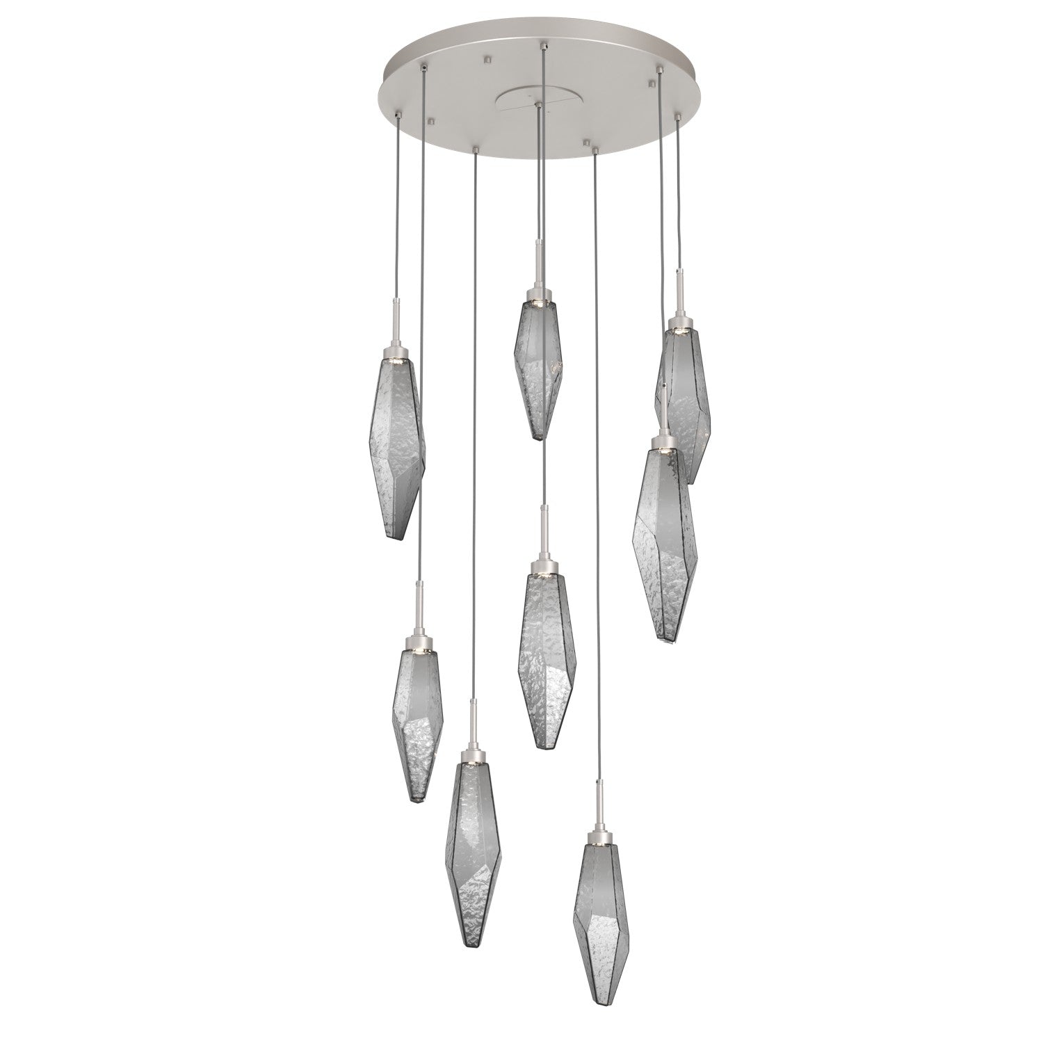 Hammerton Studio - CHB0050-08-BS-CS-C01-L1 - LED Pendant - Rock Crystal - Beige Silver