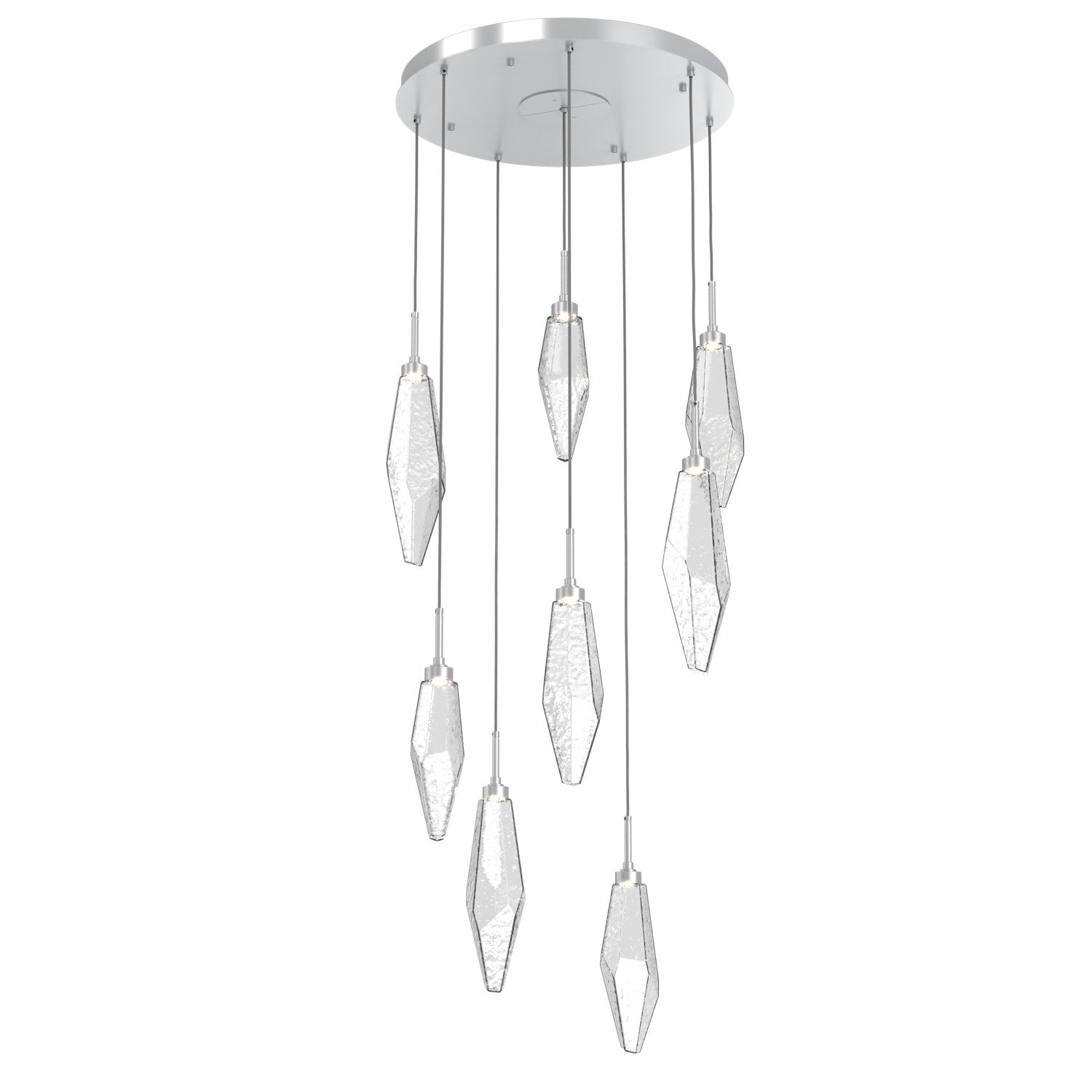 Hammerton Studio - CHB0050-08-CS-CC-C01-L1 - LED Pendant - Rock Crystal - Classic Silver