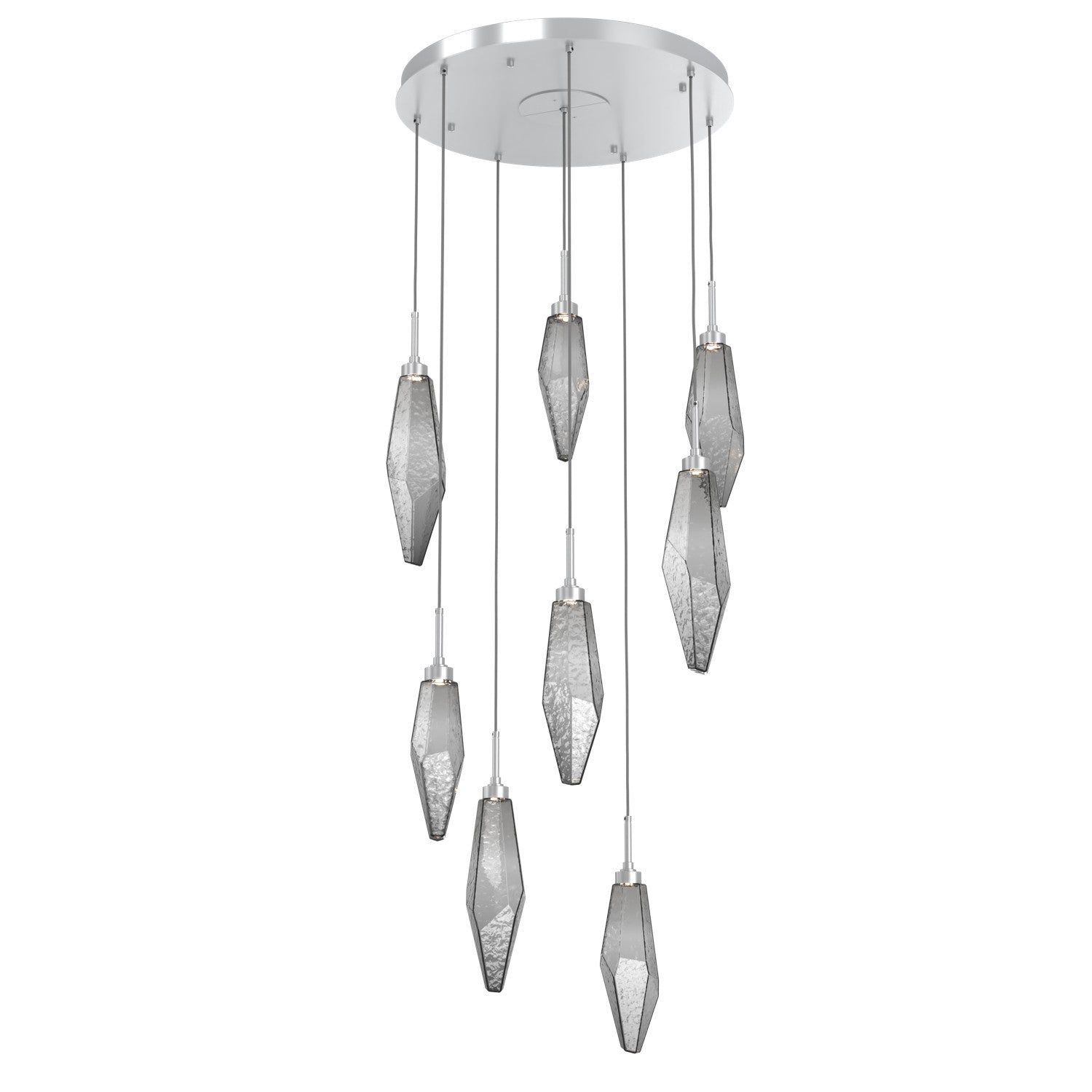 Hammerton Studio - CHB0050-08-CS-CS-C01-L1 - LED Pendant - Rock Crystal - Classic Silver