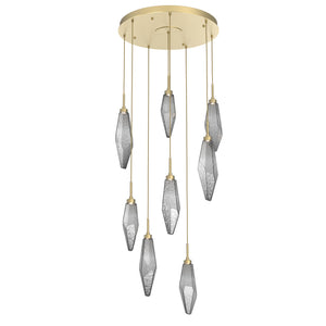 Hammerton Studio - CHB0050-08-GB-CS-C01-L1 - LED Pendant - Rock Crystal - Gilded Brass