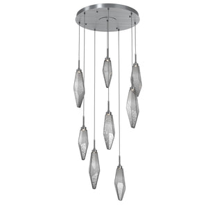 Hammerton Studio - CHB0050-08-GM-CS-C01-L1 - LED Pendant - Rock Crystal - Gunmetal