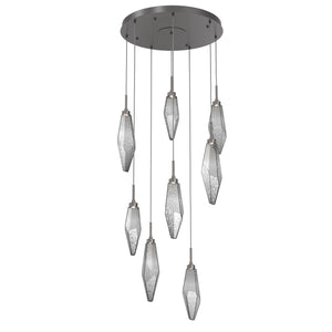 Hammerton Studio - CHB0050-08-GP-CS-C01-L3 - LED Pendant - Rock Crystal - Graphite