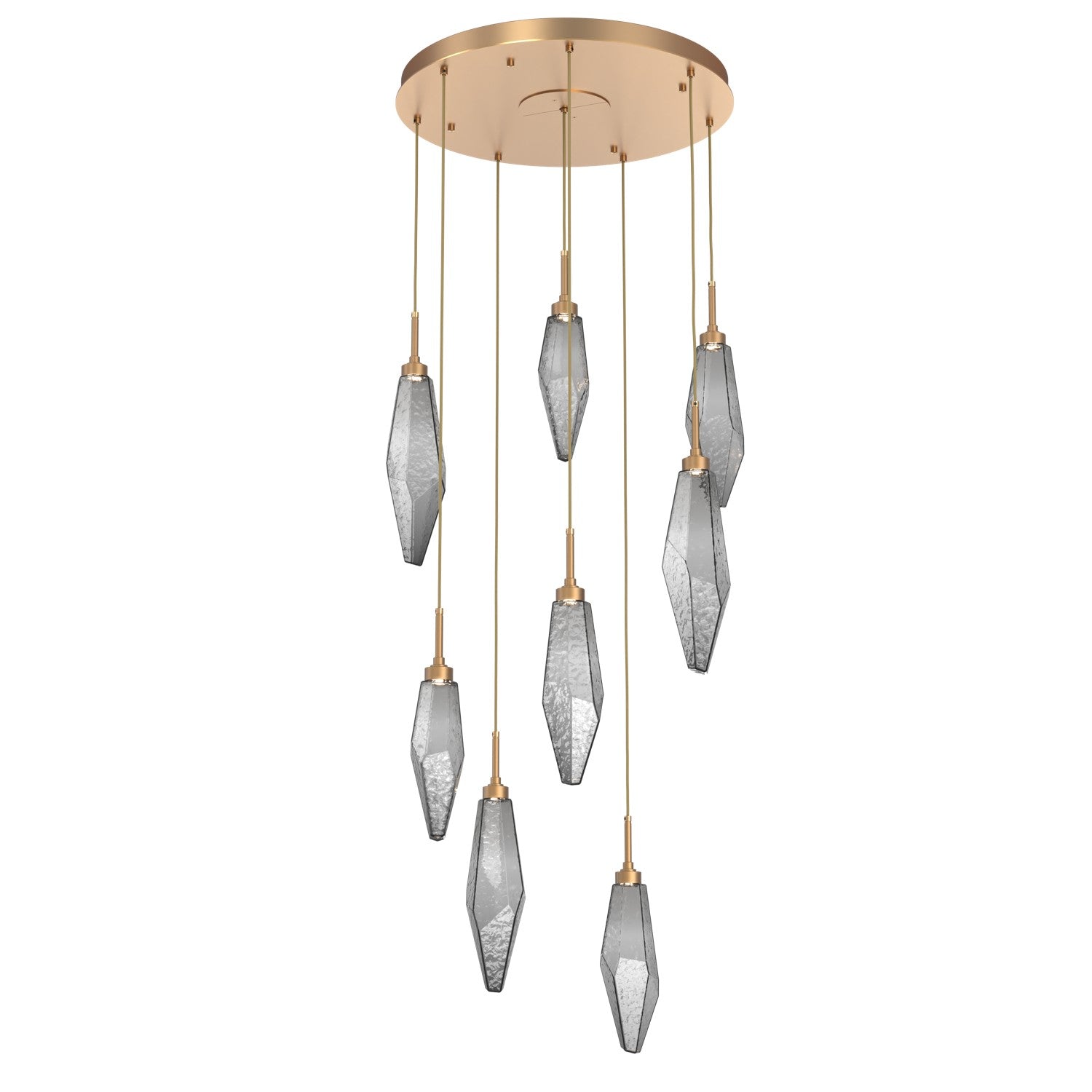 Hammerton Studio - CHB0050-08-NB-CS-C01-L1 - LED Pendant - Rock Crystal - Novel Brass