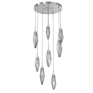 Hammerton Studio - CHB0050-08-SN-CS-C01-L1 - LED Pendant - Rock Crystal - Satin Nickel