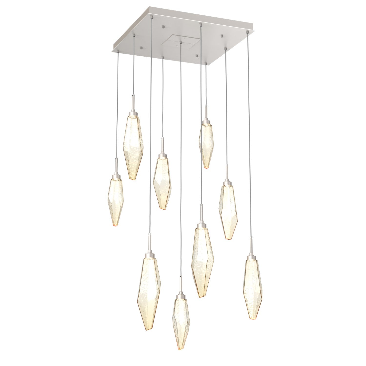 Hammerton Studio - CHB0050-09-BS-CA-C01-L1 - LED Pendant - Rock Crystal - Beige Silver