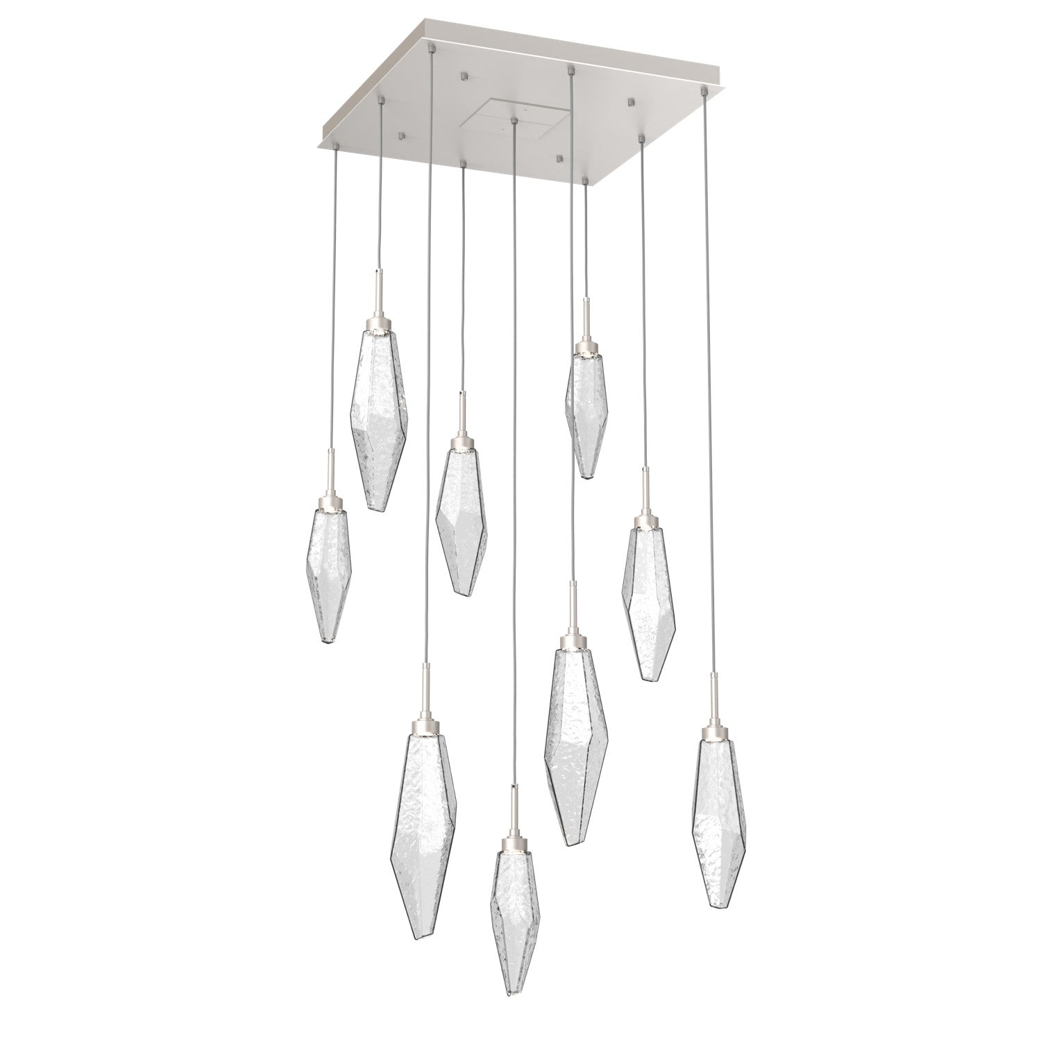 Hammerton Studio - CHB0050-09-BS-CC-C01-L1 - LED Pendant - Rock Crystal - Beige Silver