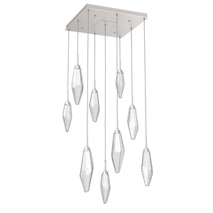 Hammerton Studio - CHB0050-09-BS-CC-C01-L3 - LED Pendant - Rock Crystal - Beige Silver