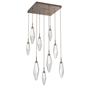 Hammerton Studio - CHB0050-09-FB-CC-C01-L1 - LED Pendant - Rock Crystal - Flat Bronze