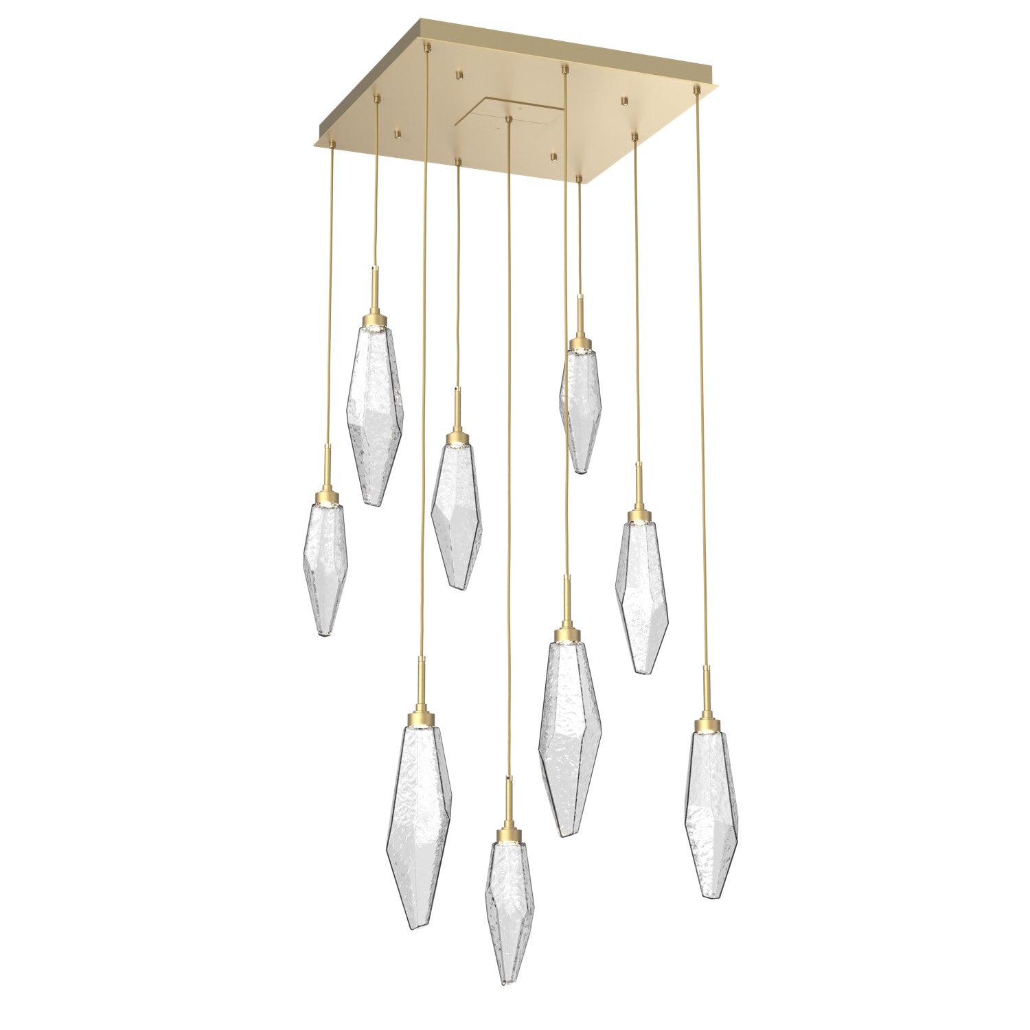 Hammerton Studio - CHB0050-09-GB-CC-C01-L1 - LED Pendant - Rock Crystal - Gilded Brass