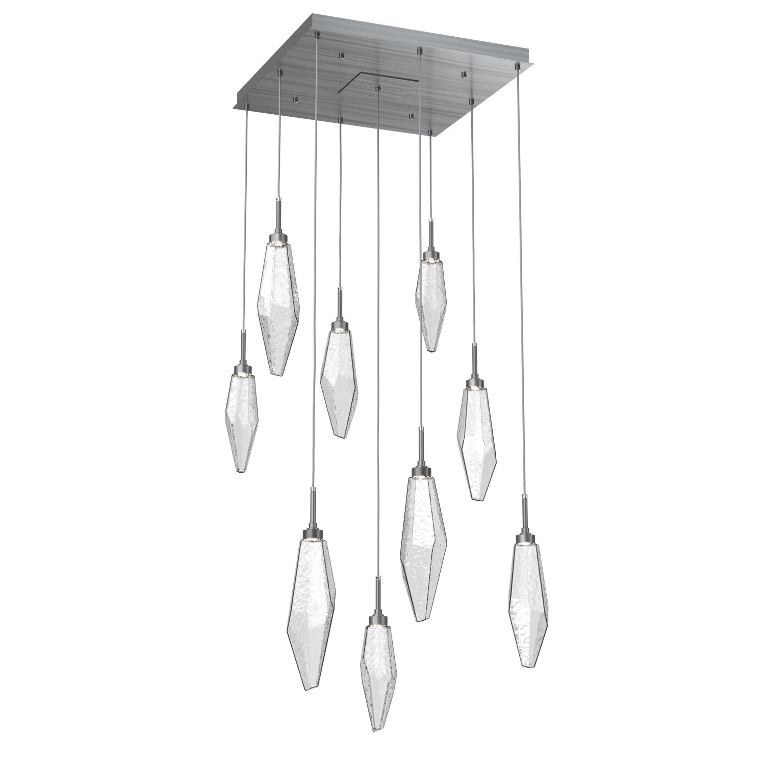 Hammerton Studio - CHB0050-09-GM-CC-C01-L1 - LED Pendant - Rock Crystal - Gunmetal