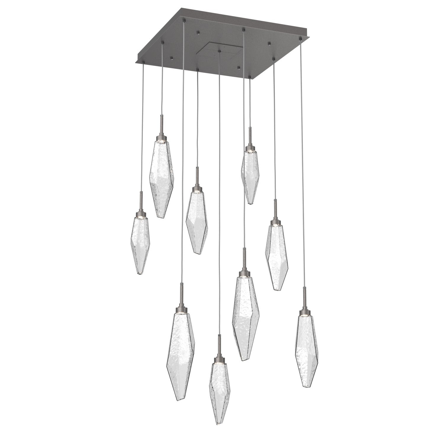 Hammerton Studio - CHB0050-09-GP-CC-C01-L1 - LED Pendant - Rock Crystal - Graphite