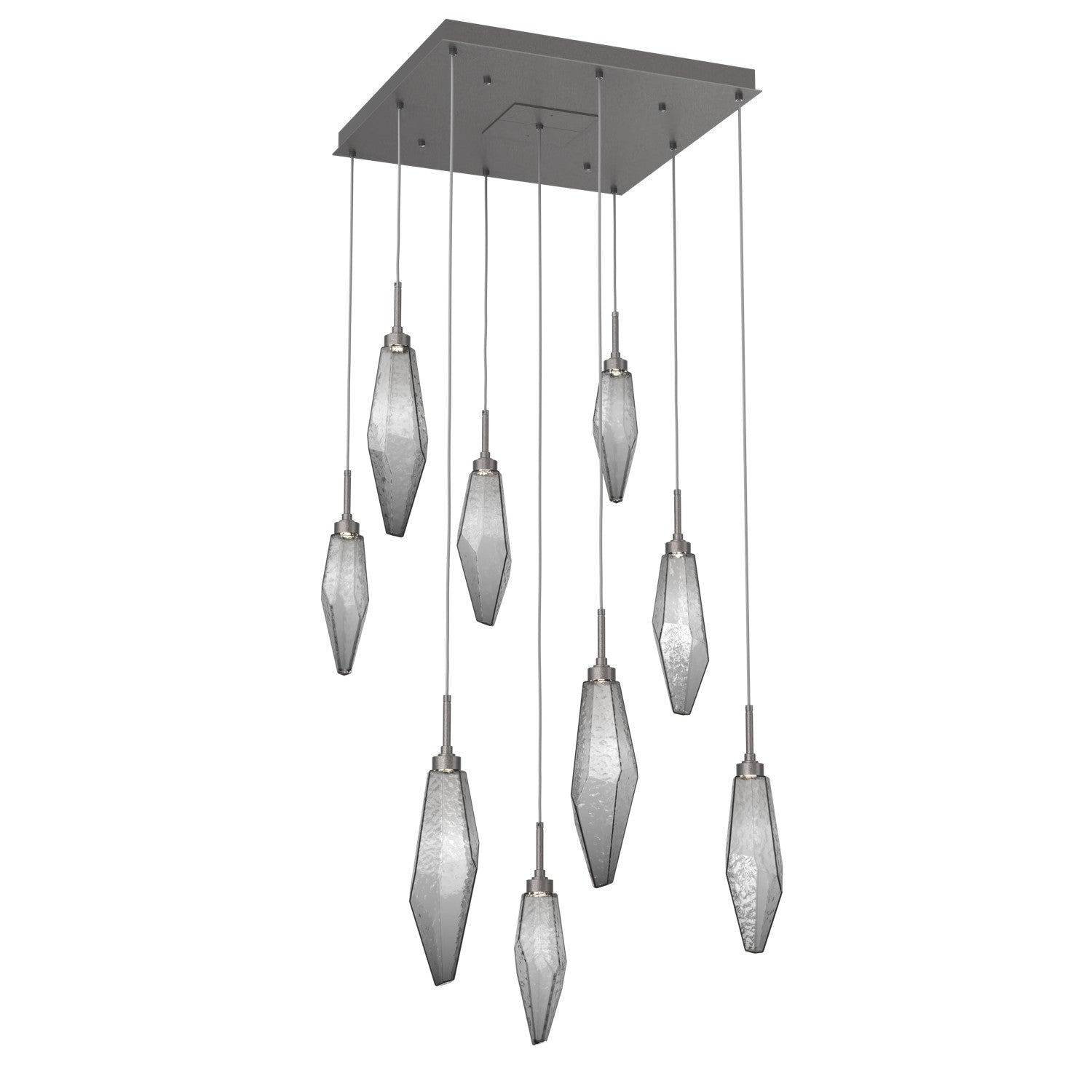 Hammerton Studio - CHB0050-09-GP-CS-C01-L1 - LED Pendant - Rock Crystal - Graphite