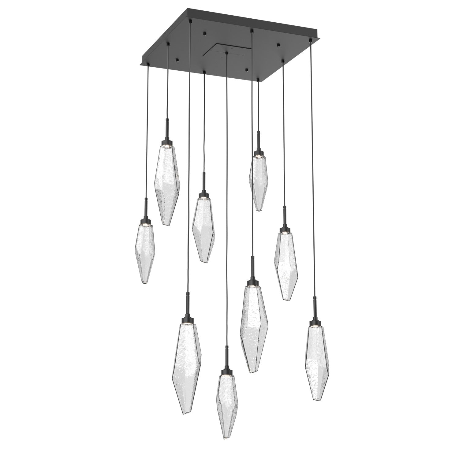 Hammerton Studio - CHB0050-09-MB-CC-C01-L1 - LED Pendant - Rock Crystal - Matte Black